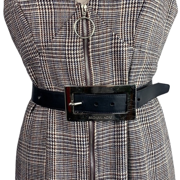 Michael Kors Reversible Belt - Black/Metallic Rose Gold Faux Leather, Sz Medium - Picture 9 of 10